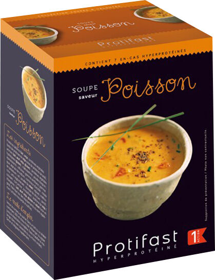 Protifast Soupe Hyperprotéinée Soupe de Poisson 7 sachets