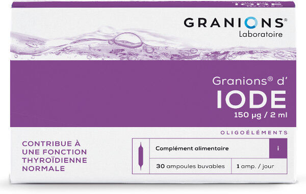 Laboratoire des Granions Granions d'Iode 30 ampoules