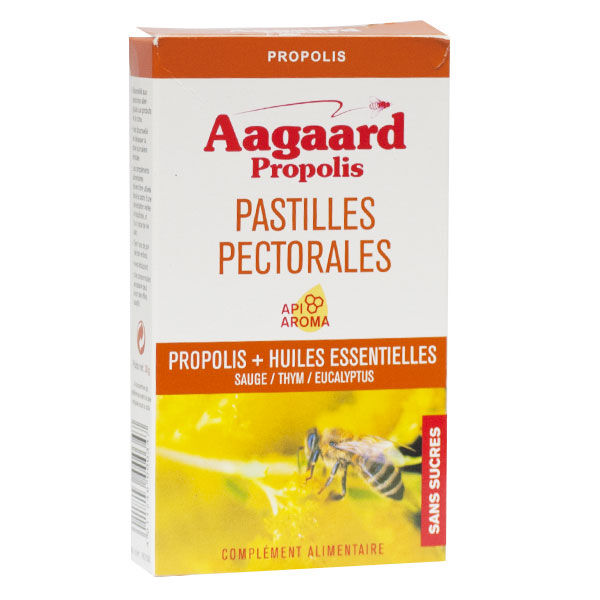 Aagaard Propolis Pastilles Pectorales Apais'toux 30 pastilles