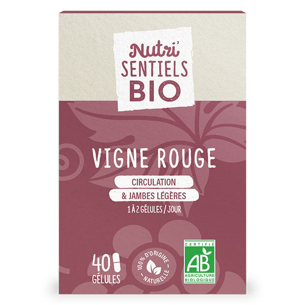 Nutrisanté Les Nutri'Sentiels Bio Vigne Rouge 40 gélules