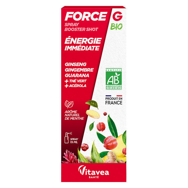 Nutrisanté Force G Bio Booster Shot Energie Immédiate Spray 15ml