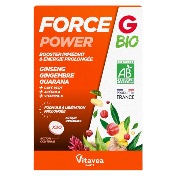 Nutrisanté Force G Power Bio 20 comprimés