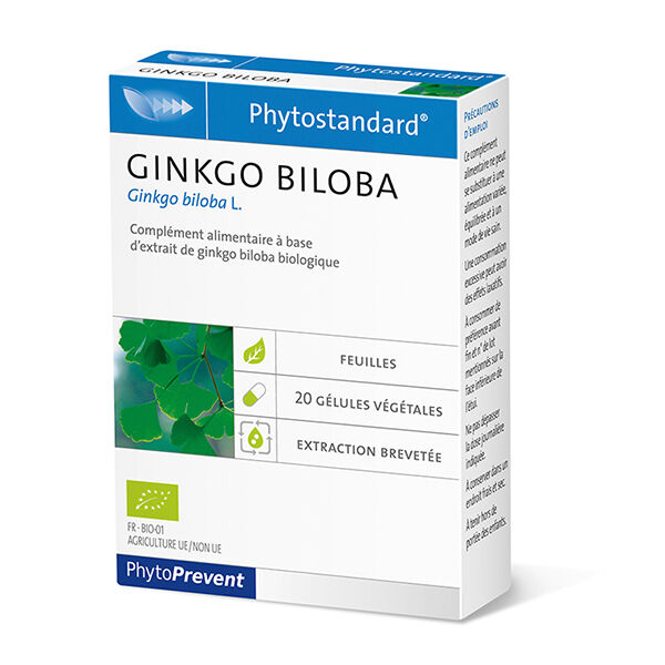 Pileje Phytoprevent Ginkgo Bio 20 gélules
