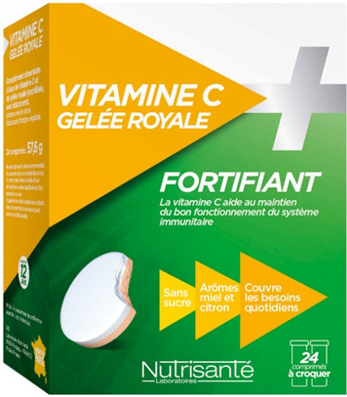 Nutrisanté Vitamine C + Gelée Royale 24 comprimés