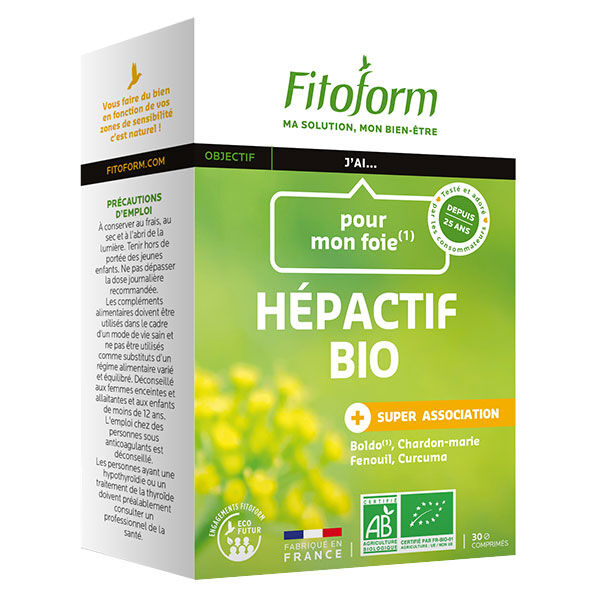 Fitoform Hépactif Bio 30 comprimés