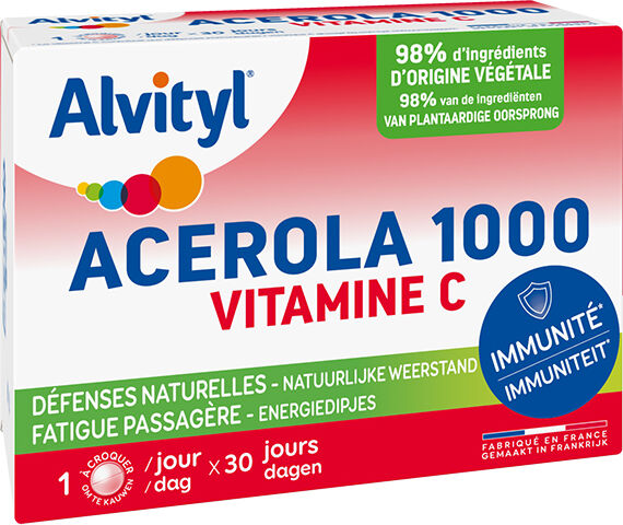 Alvityl Acerola 1000 Vitamine C 30 comprimés à croquer