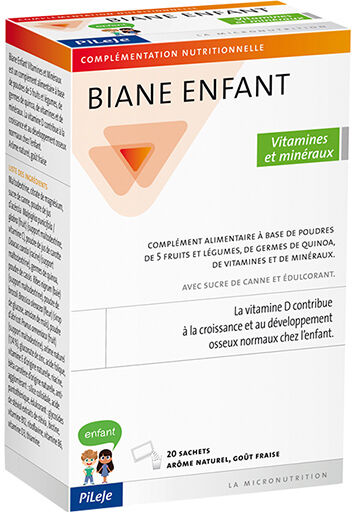 Pileje Biane Enfant Vitamines et Minéraux 20 sachets