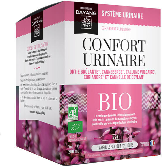 Dayang Complexe Confort Urinaire Bio 20 ampoules