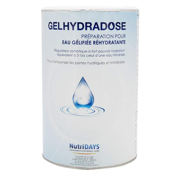 Nutridays Gelhydradose Préparation pour Eau Gélifiée Réhydratante 500g