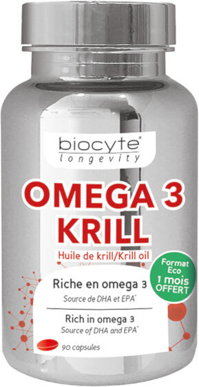 Biocyte Omega 3 Krill 90 capsules