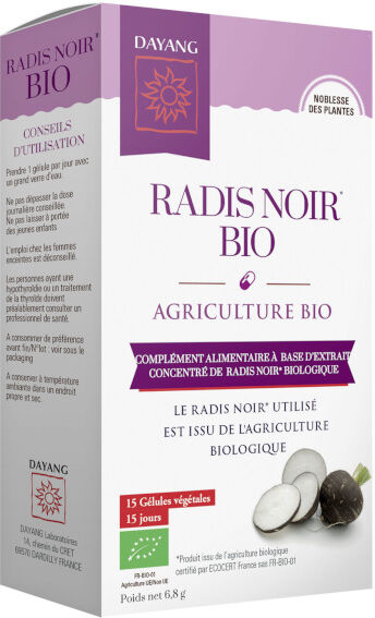 Dayang Radis Noir Bio 15 gélules