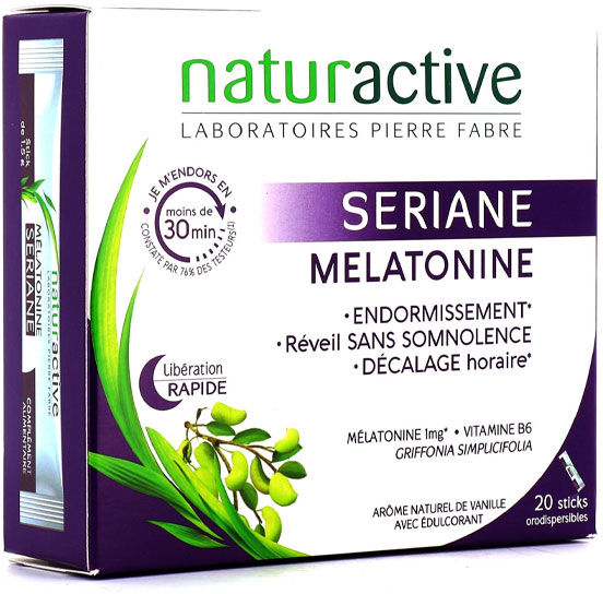 Naturactive Seriane Melatonine arôme vanille 20 sticks