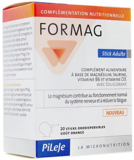 Pileje Formag Adulte Gout Orange 20 Sticks