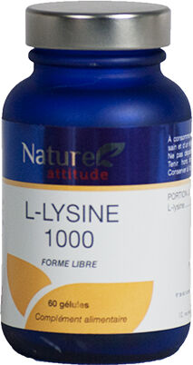 Nature Attitude L-Lysine 1000 60 gélules