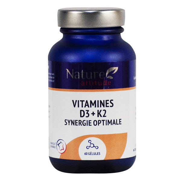 Nature Attitude Vitamines D3 + K2 60 gélules