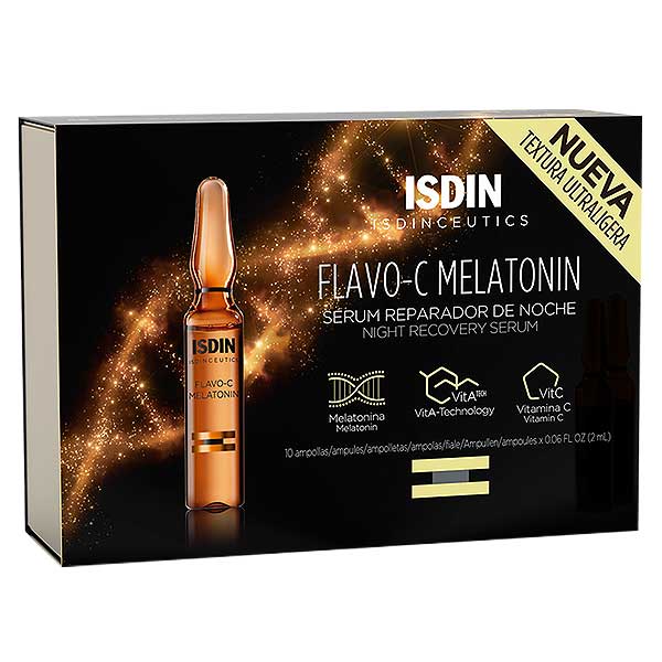 Isdin Flavo-C Melatonin Sérum Réparateur Nuit 30 ampoules