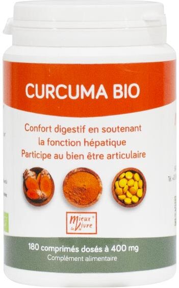 Mieux Vivre La Vie Curcuma Bio 180 comprimés