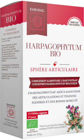 Dayang Harpagophytum Bio 15 gélules végétales