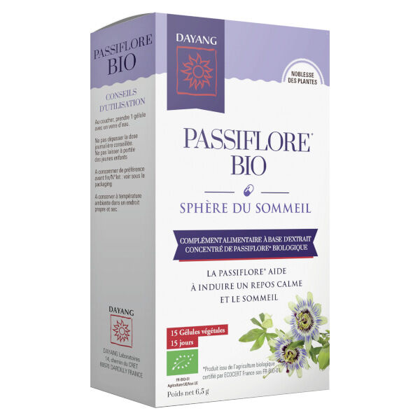 Dayang Passiflore Bio Sphère du Sommeil 15 gélules végétales