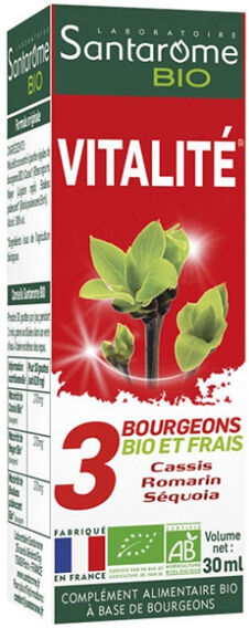 Santarome Bio Tri Complexe de Bourgeons Vitalité Bio 30ml