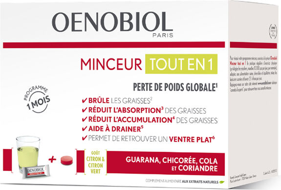 Oenobiol Minceur Tout en 1 30 sticks + 60 comprimés