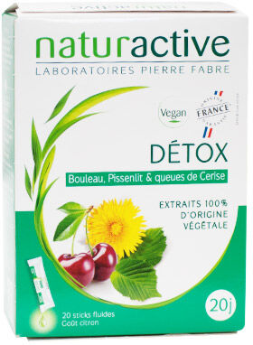 Naturactive Détox Goût Citron 20 sticks fluides