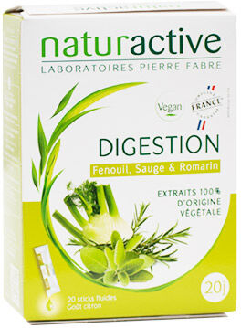 Naturactive Digestion Goût Citron 20 sticks fluides