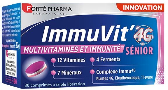 Forté Pharma Immuvit'4G Sénior 30 comprimés