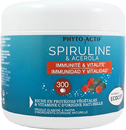 Phyto-Actif Phytoactif Acérola Spiruline 300 comprimés