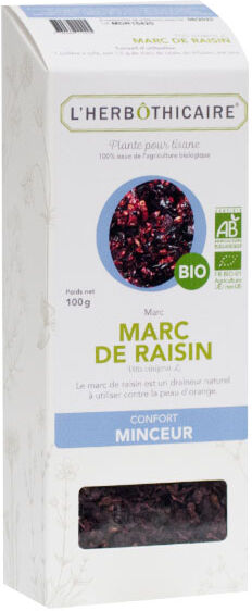 L' Herbothicaire L'Herbôthicaire Tisane Marc de Raisin Bio 100g