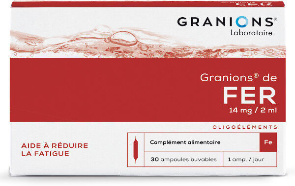 Laboratoire des Granions Granions de Fer 30 ampoules