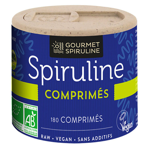 Gourmet Spiruline Bio 180 comprimés