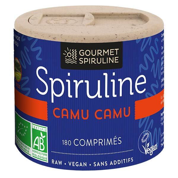Gourmet Spiruline Camu-Camu Bio 180 comprimés