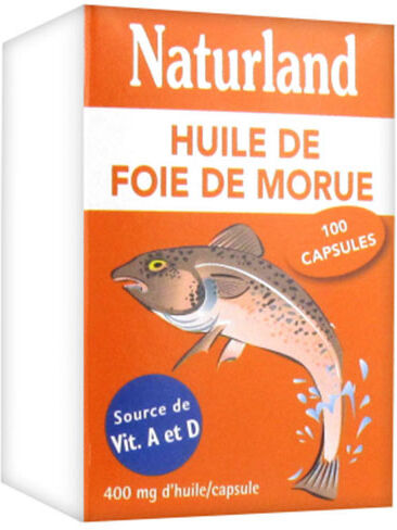 Naturland Huile de Foie de Morue 100 capsules