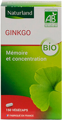 Naturland Ginkgo Biloba Bio 150 végécaps