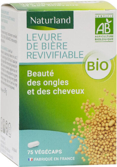 Naturland Levure de Bière Revivifiable Bio 75 Végécaps