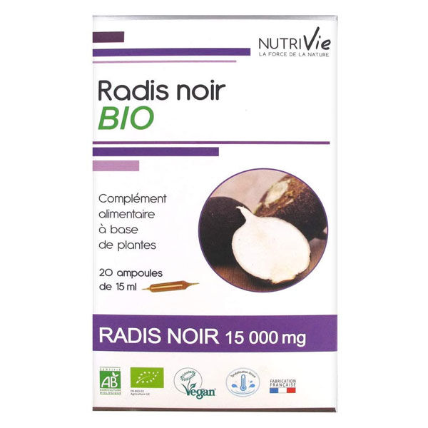 Nutrivie Radis Noir Bio 20 ampoules