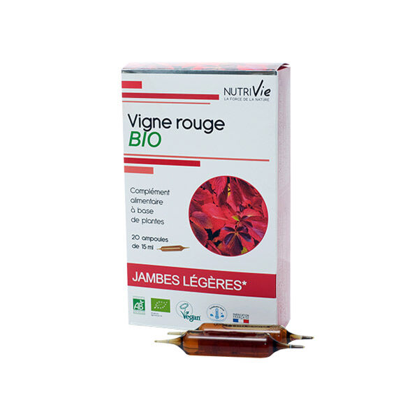 Nutrivie Vigne Rouge Bio 20 ampoules