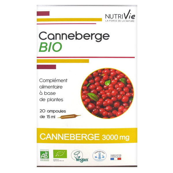 Nutrivie Canneberge Bio 20 ampoules