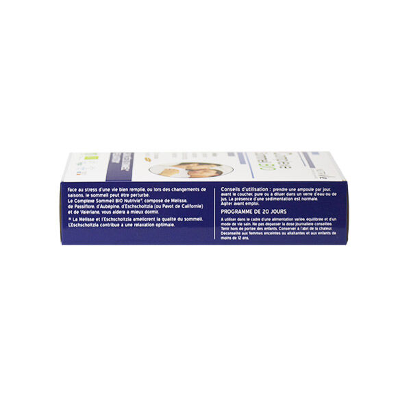 Nutrivie Complexe Sommeil Bio 20 ampoules