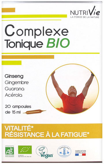 Nutrivie Complexe Tonique Bio 20 ampoules