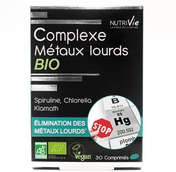 Nutrivie Complexe Métaux Lourds Bio 30 comprimés