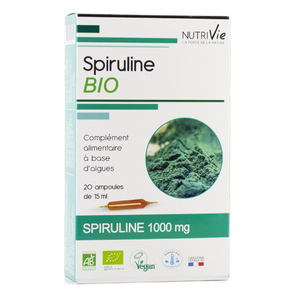 Nutrivie Spiruline Bio 20 ampoules