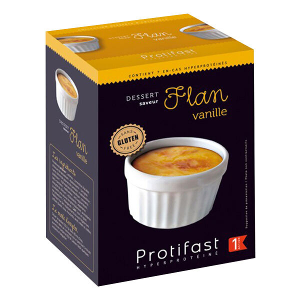 Protifast Dessert Hyperprotéiné Flan Vanille 7 sachets