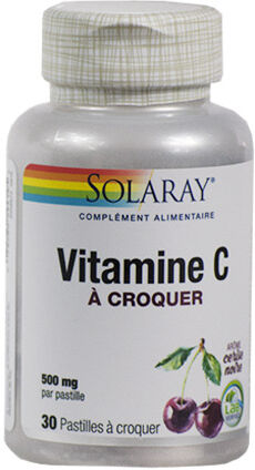 Solaray Vitamine C 500mg 30 pastilles à croquer