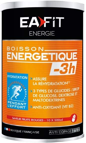 Eafit Boisson Energétique -3H Goût Fruits Rouges 500g