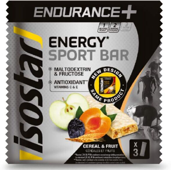 Isostar Endurance + Sport Barres Céréales & Fruits 3 x 40g