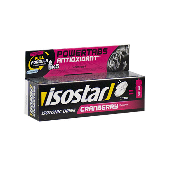Isostar PowerTabs Hydratation Rapide Cranberry 10 comprimés