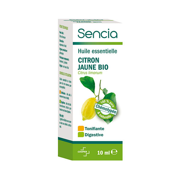 Sencia Huile Essentielle Citron Jaune Bio 10ml