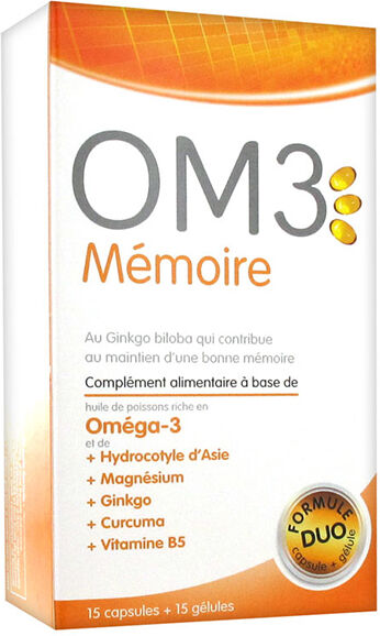 OM3 Mémoire Formule Duo 15 capsules + 15 gélules